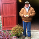 Bill Nash holding pawpaw fruit